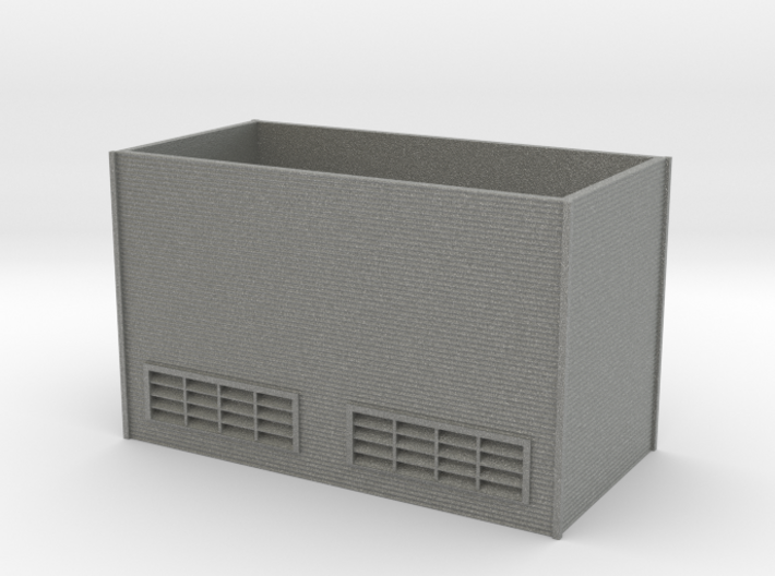N Scale Large Chiller Part 1 (Walls) 3d printed 