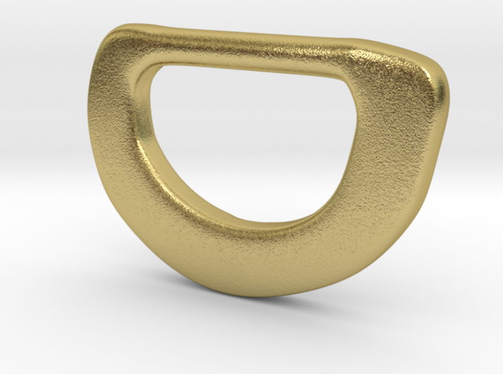 Ring-and-dot buckle from East Lindsey 3d printed