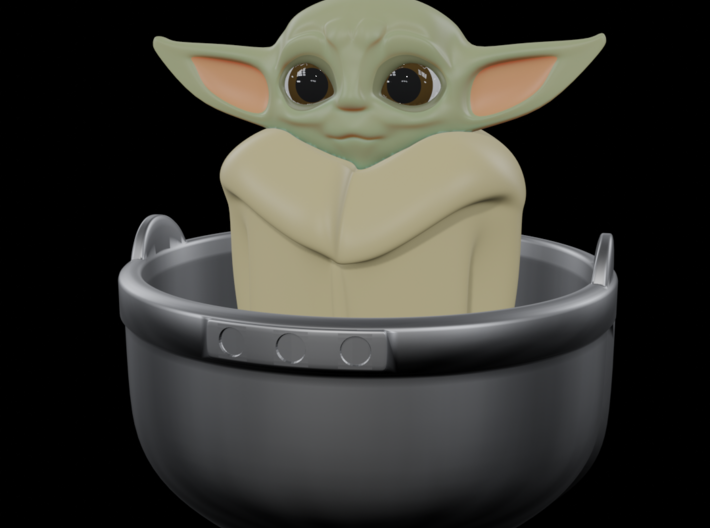 Baby Yoda Crib 3d printed 