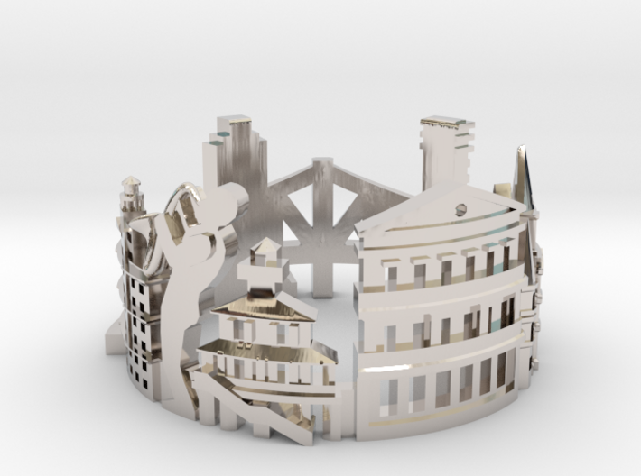 New Orleans - Skyline Cityscape Ring 3d printed