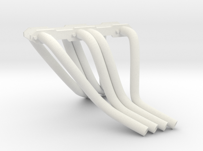 1:8 Dragster Style Headers for a small block chevy 3d printed