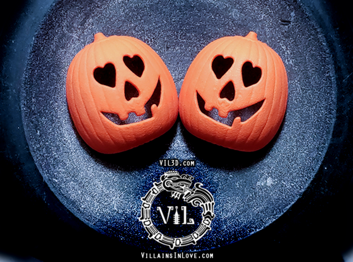 Halloween HEART Pumpkin Pendant ⛧VIL⛧ 3d printed
