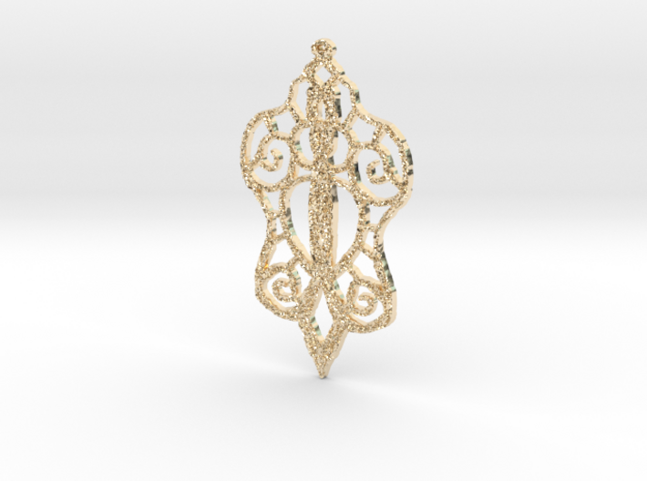 :Baby Lace: Pendant 3d printed