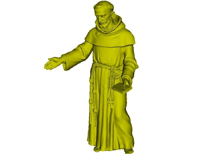 1/20 scale Catholic priest monk figure A 3d printed