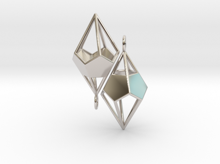 Deltohedron Earrings 3d printed Deltohedron Earrings - Render