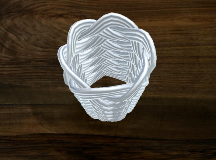 Turk's Head Knot Ring 12 Part X 6 Bight - Size 0 3d printed