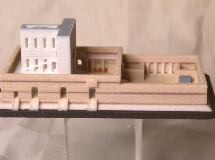 Second Temple 4A in Full Color Sandstone 3d printed S view