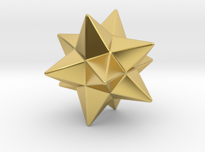 Small Stellated Dodecahedron - 10mm - Round V1 3d printed