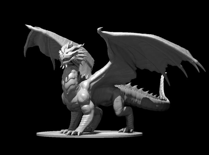 Adult Red Dragon 3d printed