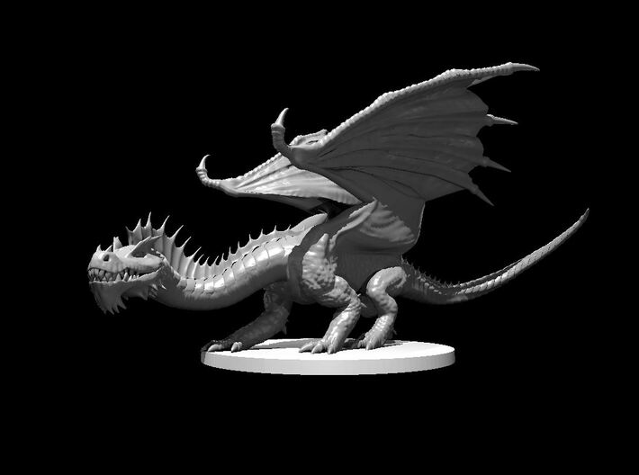Young Green Dragon 3d printed
