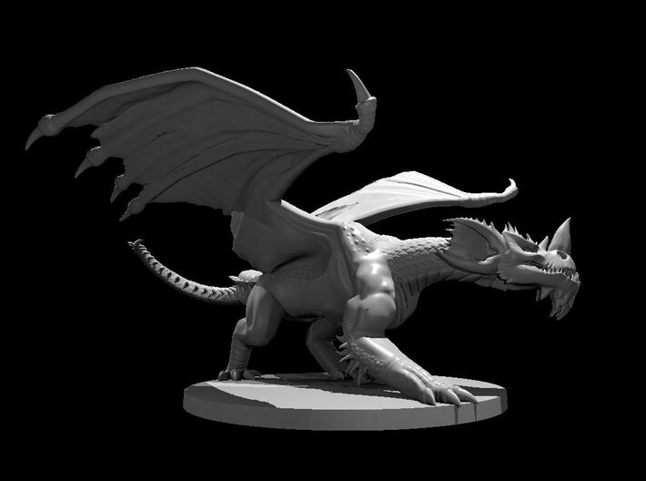Young Blue Dragon 3d printed