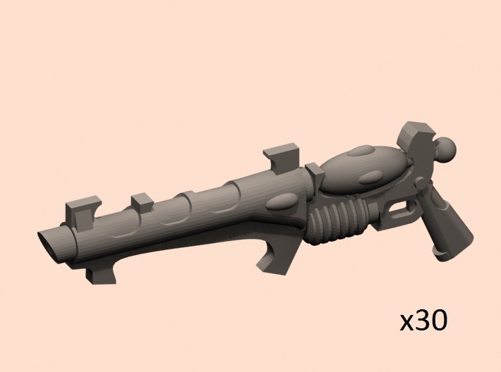 28mm Space evil elf frag carbine 3d printed