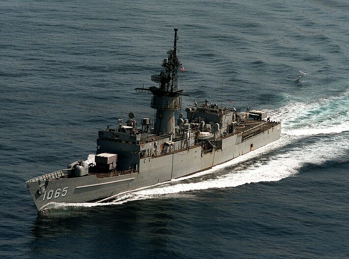 Nameplate ARM Ignacio Allende 3d printed Knox-class destroyer escort Ignacio Allende in US Navy service as USS Stein.