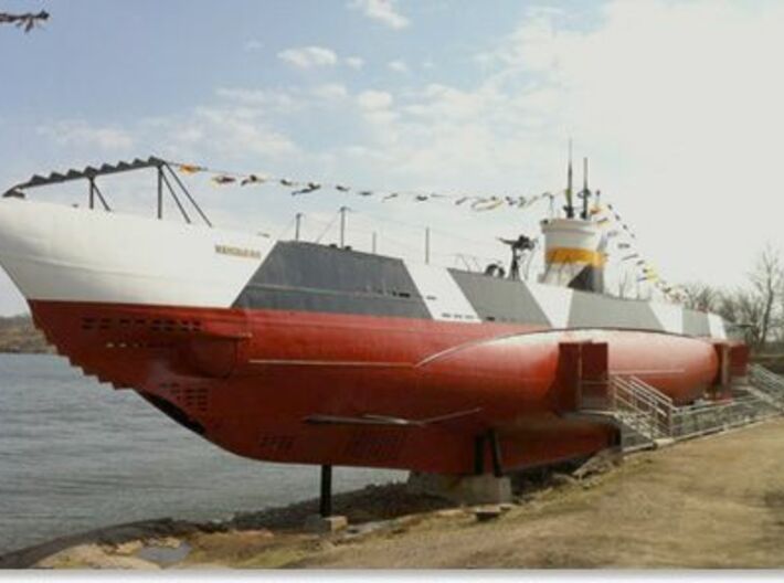 Nameplate CV 707 Vesikko (10 cm) 3d printed Submarine CV 707 Vesikko, prototype of the Type II U-boat.