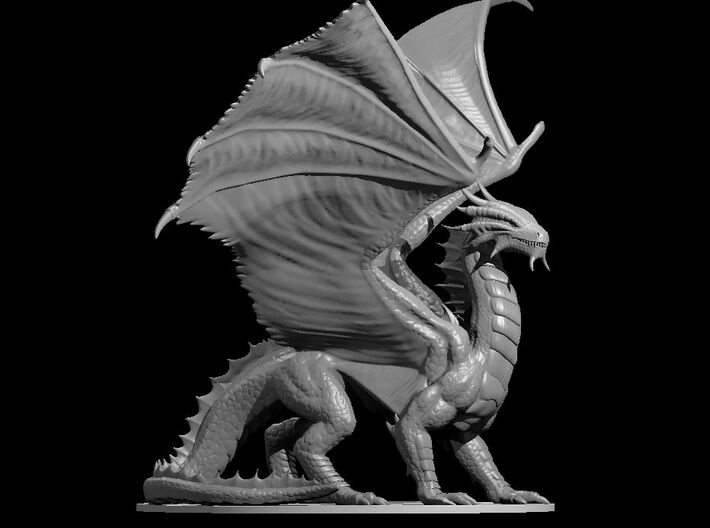 Ancient Bronze Dragon 3d printed