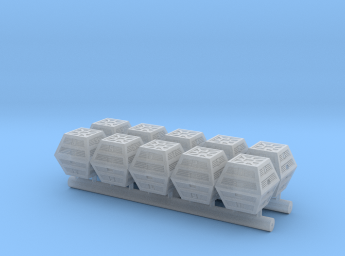 SPACE 2999 1/87 SIXTEEN 12 BOXES BIG SET OF 10 3d printed