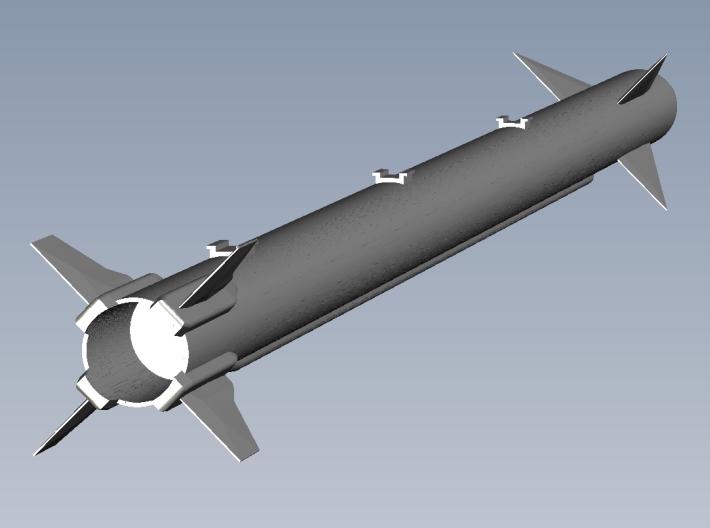 1/18 scale Raytheon AIM-9X Sidewinder missile x 1 3d printed 