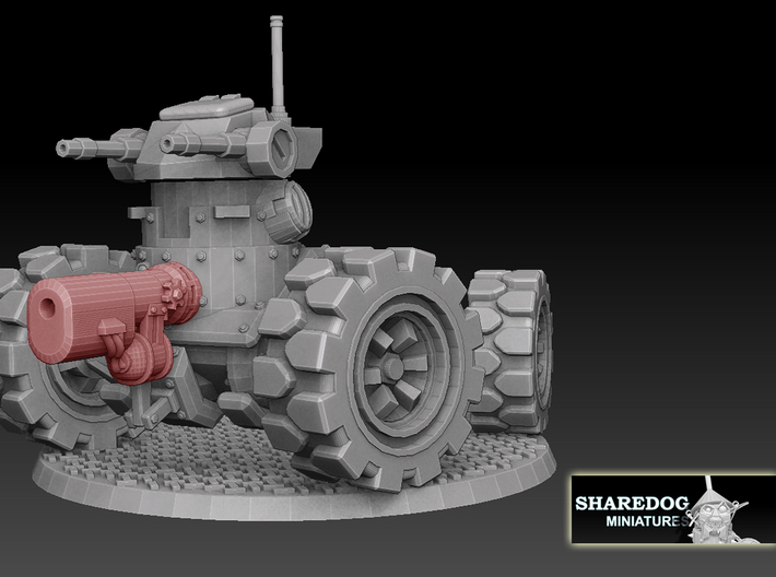 Panzer Buggy Belly Gun Pack 2 3d printed