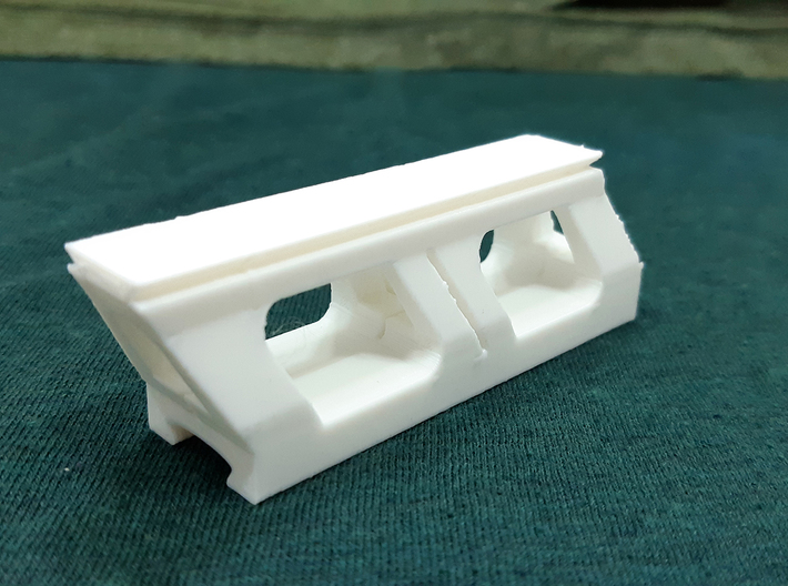 Dovetail to Dovetail Riser - 2.4cm Elevation 3d printed 