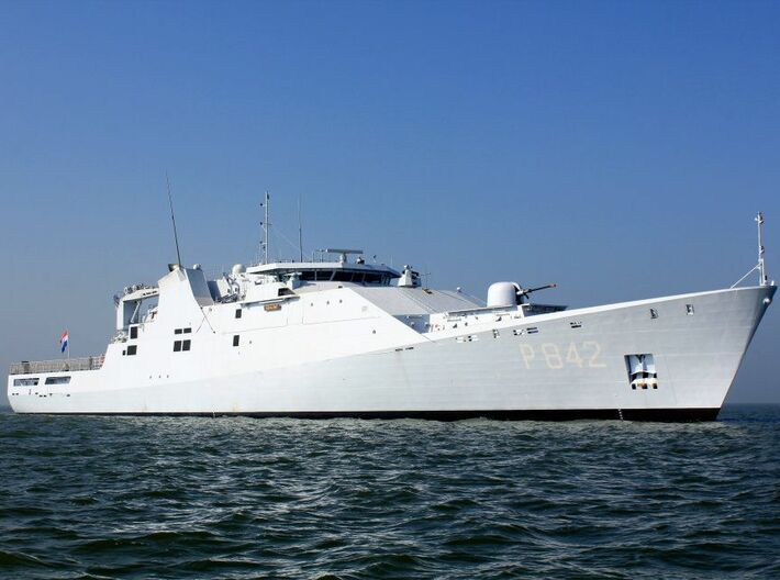Nameplate Friesland P842 3d printed Holland-class offshore patrol vessel Friesland P842.