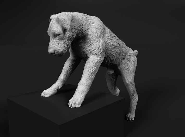 Wire Fox Terrier 1:32 Male with paws on elevation 3d printed 