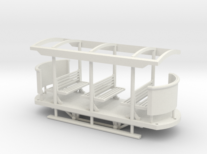 009 Toast Rack style tram coach 3d printed