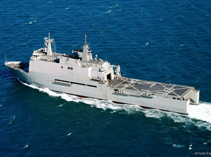 Nameplate Galicia L51 3d printed Galicia-class amphibious assault ship Galicia L51.