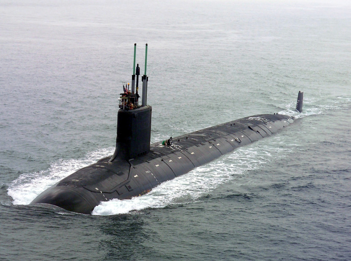 Nameplate USS Arkansas SSN-800 3d printed Virginia-class nuclear-powered attack submarine.