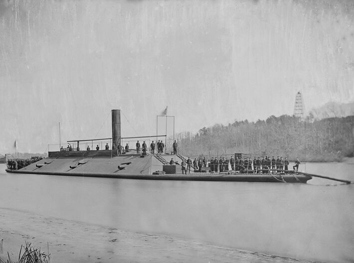 Nameplate USS Atlanta 1864 3d printed Casemate ironclad USS Atlanta (ex-CSS Atlanta).