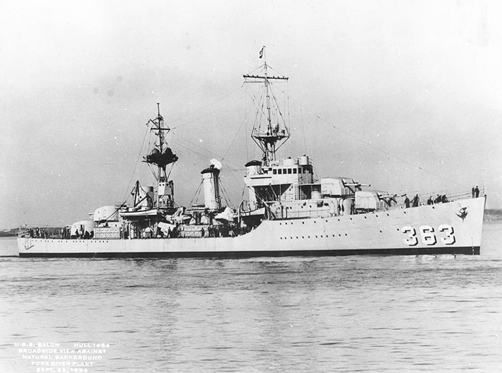 Nameplate USS Balch DD-363 3d printed Porter-class destroyer USS Balch DD-363.