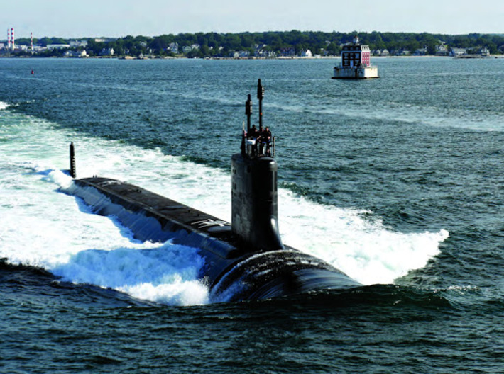 Nameplate USS Colorado SSN-788 3d printed Virginia-class nuclear attack submarine USS Colorado SSN-788.