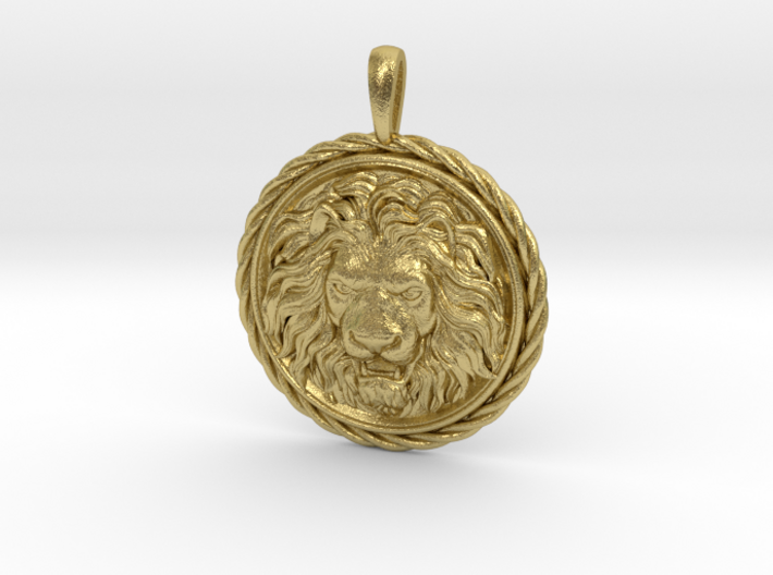 Lion Head Pendant Jewelry 3d printed