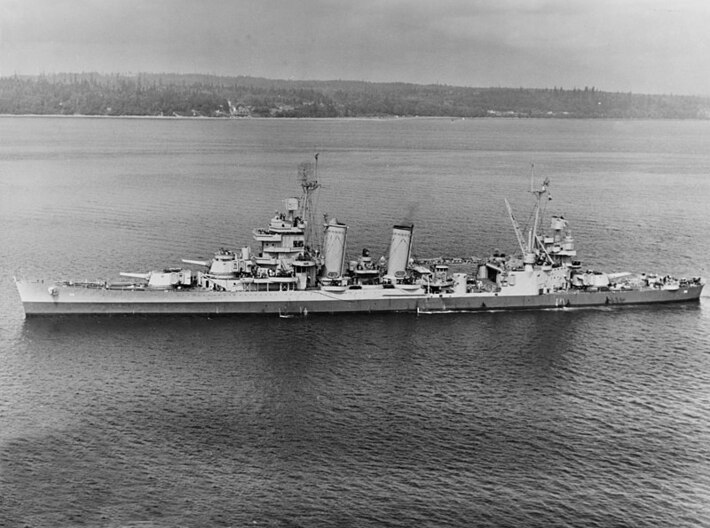Nameplate USS Minneapolis CA-36 3d printed New Orleans-class heavy cruiser USS Minneapolis CA-36.