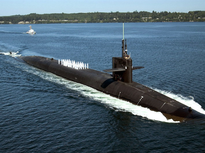 Nameplate USS Pennsylvania SSBN-735 (10 cm) 3d printed Ohio-class nuclear-powered ballistic missile submarine USS Pennsylvania SSBN-735.