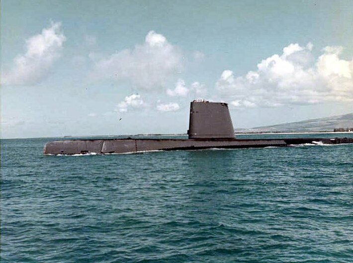 Nameplate USS Razorback SS-394 3d printed Balao-class submarine USS Razorback SS-394, GUPPY IIA appearance.