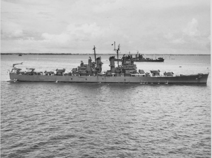 Nameplate USS Topeka CL-67 3d printed Cleveland-class light cruiser USS Topeka CL-67.