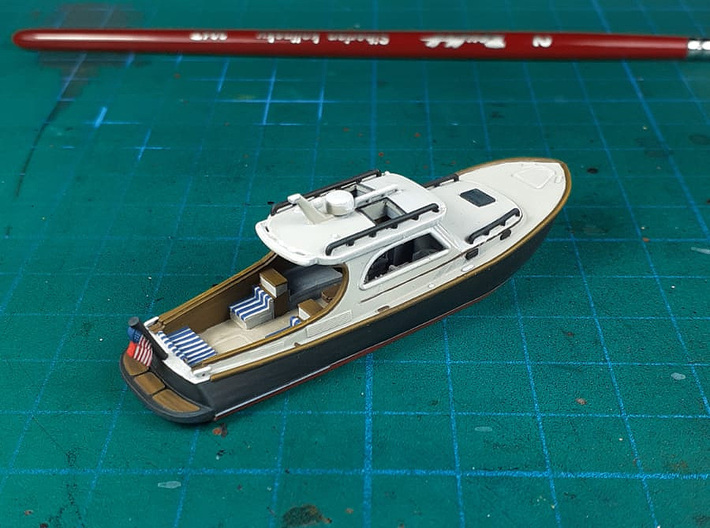 Yacht Ver01. 1:160 Scale 3d printed