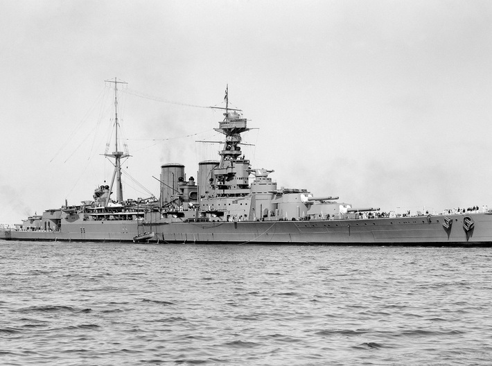 Nameplate HMS Hood (10 cm) 3d printed Admiral-class battlecruiser HMS Hood.