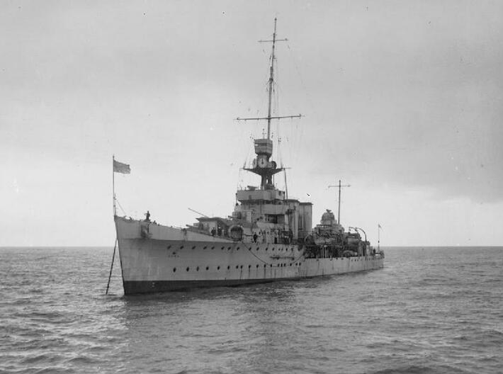 Nameplate HMS Calcutta (10 cm) 3d printed C-class light cruiser HMS Calcutta.