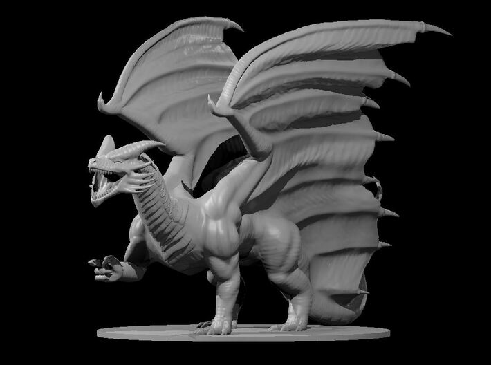 Adult Copper Dragon 3d printed