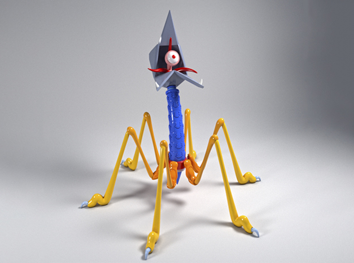 Bacteriophage 3d printed
