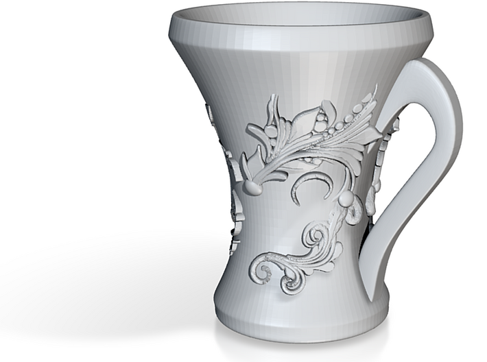 Floral Mug 3d printed