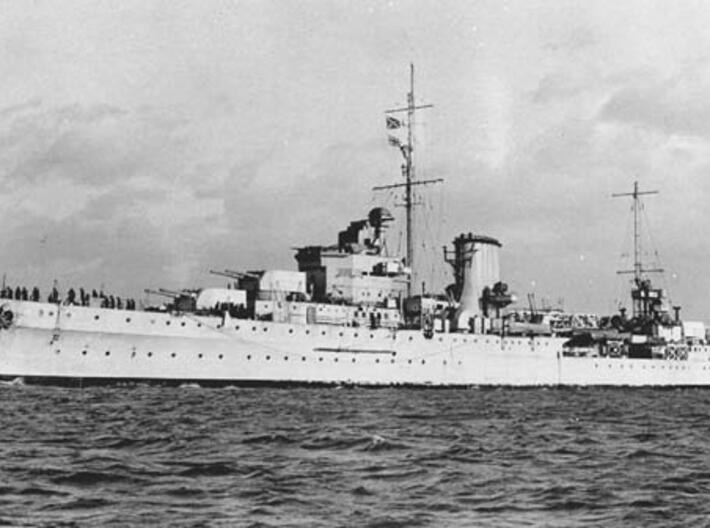 Nameplate HMS AJAX 3d printed Leander-class light cruiser HMS Ajax.