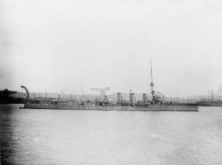 Nameplate HMS Cleopatra 3d printed C-class light cruiser HMS Cleopatra, 1915-1931.