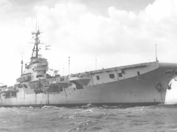 Nameplate HMS Vengeance 3d printed Colossus-class aircraft carrier HMS Vengeance.