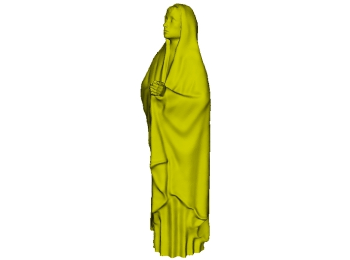 1/18 scale female with long cloak praying figure 3d printed