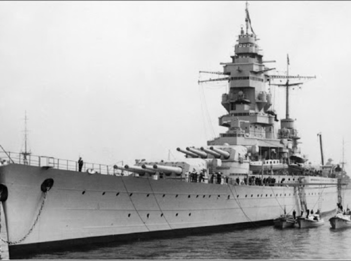Nameplate Dunkerque (10 cm) 3d printed Dunkerque-class battleship Dunkerque.