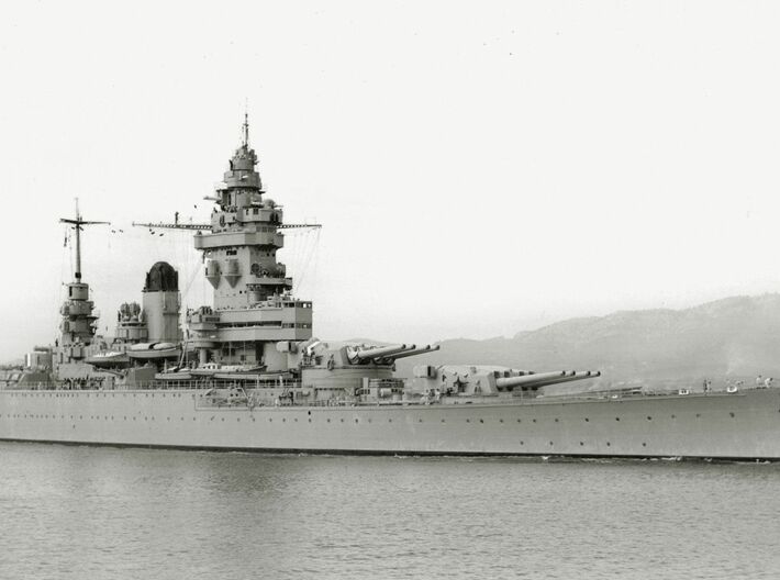 Nameplate Strasbourg (10 cm) 3d printed Dunkerque-class battleship Strasbourg.