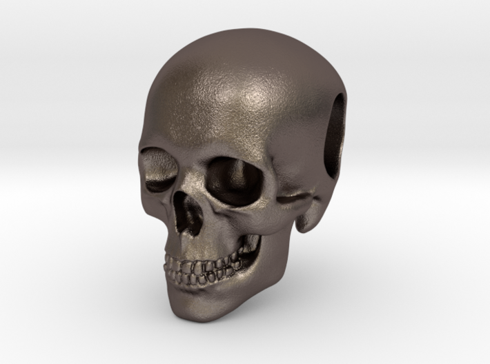 Human Skull Pendant 3d printed 