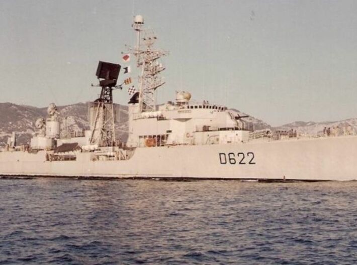 Nameplate Kersaint 3d printed T 47 (Surcouf)-class destroyer Kersaint.